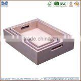 Unfinished Custom Pine Paulownia Wood Blanket Batten Storage Wooden Fruit Vegetable Crate Boxes thumbnail-3