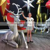 Christmas Decoration Fiberglass Custom Build Reindeer for Christmas thumbnail-1
