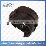 Customized Fashion Gifts Genuine Leather Bracelet With Skull Charm thumbnail-2