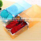 Colorful Printing Transparent Plastic Stackable Shoe Box clear plastic drawer shoe box pp plastic shoe box