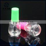 Hot Selling 6ml Round Glass Nail Polish Bottle With Colorful Cap and Brush thumbnail-4