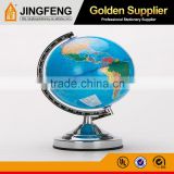 10 Inch (25cm) PVC World Globe Metal Ruler and Base Geography Globe