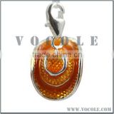 charm gold-ingot shape pendant silver jewelry pendant