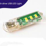 Mini USB LED Light 3 LED Portable Mini USB 3 LED USB LED Lamp With High Power for Night Light thumbnail-4