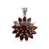 Handmade Good Quality 925 Sterling Silver Natural Semi Precious Gemstone Pendants thumbnail-1