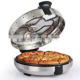 XJ-6K205 Rotating Plate Enable Equal Heating ,stainless Steel Housing 1200w 30 Minutes Timer Electric Pizza Maker thumbnail-3