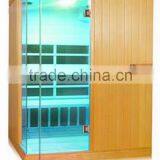 4 Person Imported Hemlock Solid Wood Carbon Heatser Sauna Shower Room thumbnail-1