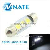 New Car LED Canbus C5W Festoon 5050 Mix Style