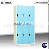 Blue 6 Door Wardrobe Commercial Cabinet Locker Clothes Storage Closet Locker thumbnail-2