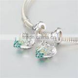 Fashionable Heart Shape Design Gemstone Charm Pendant Bracelet Jewelry thumbnail-4