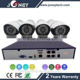 4pcs Outdoor 2mp ir ip Poe Camera 4ch Nvr Kit Home Security System