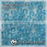 High Quality Fashion JS Glass Seed Beads - 3# Light Blue Transparent Rocailles Beads For Garment & Jewelry thumbnail-1
