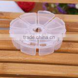 10.7X2.7cm In Stock 8 Grid Slot Organize Box Plastic Case Craft Jewelry Display Beads Storage Cover Component Boxes