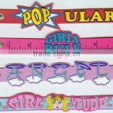 Costom Charming Soft Pvc Wristband for Woman thumbnail-1