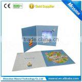 Super Slim Design Invitation LCD Screen Custom Video Greeting Card for Car Advertisement