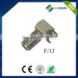 WF-1040 ISO9001 Right Angle Imperial / Metric 75 Ohm f Connector