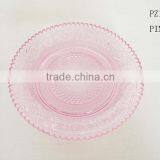 Embossed Colored Glass Dish for Wedding Party thumbnail-1