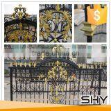 Decorative Flowery Wrought Iron Fence thumbnail-6