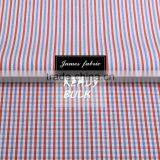 James 100% Cotton Yarn Dyed High Density LA Finished Colorful Stripe/Check/Plaid Plain Weaving Spring/Summer Shirting Fabric