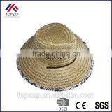 Traditional Straw Hat Summer Large Brim Straw Hat thumbnail-2