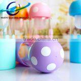 Mushroom Shape Cartoon Portable Silicone Cup Sleeve With Tea Infuser thumbnail-3
