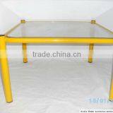 Steel Frame Glass Tea Table