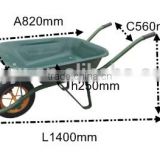 China Steel Garden Tool Wheelbarrow Wb6400