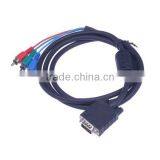 1.8m 6 ft VGA to 3-RCA Component Cable For PC HDTV thumbnail-1