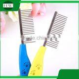 Pet Accessories Tool Stainless Steel Hanging Cat Dog Pet Bath Massage Hair Removal Grooming Slicker Brush Comb thumbnail-5