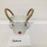 China Best Sellers Home Garden Colorful Iron Metal Hanging Plant Flower Pot and Metal Planters thumbnail-4