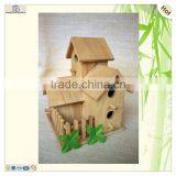 Sale Fairy Castle Style Yard Wood Birds House thumbnail-2