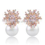 Wholesale Stock Small Order Fashion Women Competitive Pearl Earrings thumbnail-2