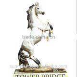 Resin White Horse Figurines Arabian Horse Sculpture thumbnail-3