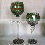 High Quality Mosaic Coloured Designer Glass Vase thumbnail-4