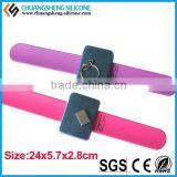 Square Magnet,clear,cool,wide Silicone Decorative Bracelet thumbnail-5