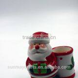 Oem Christmas Ceramics Santa Claus Statue for Deocration thumbnail-6