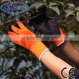 NMSAFETY Orange Industrial Latex Winter Hand Gloves EN388 1231 thumbnail-1