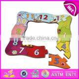 2017 New Design Children Early Teaching Wooden Clock Puzzle W14K016 thumbnail-3