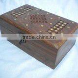 Wooden Jewelry Box With Brass Work thumbnail-1