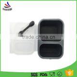 2016 Best Selling High Temperature Microwavable Eco-Friendly Feature Microwave Safe Silicone Folding Lunch Box for Kids thumbnail-1