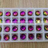 Flower Cover Round Shape Flatback Glass Stone for Jewelry Making
