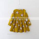 Autumn 4-8 Years Old Girls Print Dress Child Clothing Baby Girl Dress Kids Fairy Dresses thumbnail-2