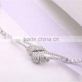 Latest Design 925 Sterling Silver Love Knot Bracelet thumbnail-2