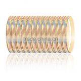 Half Round 6 MM Tri Color Plated Veni Bangles thumbnail-1