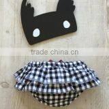 Black and White Grid Bloomer a Big Star on the Back Baby Underwear thumbnail-3