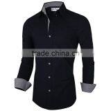 Custom Wholesale Pattern Men's Long Sleeve Fashion Oxford Shirt thumbnail-6