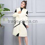 2016 Winter 100% Real Rex Rabbit Fur Coat Women's Genuine Rex Rabbit Fur Coat Long Style Fashion thumbnail-2