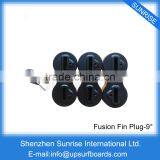 Plastic Surfing Fin Plug Black 9 Degree Surf Board Fin Box in Surfing With Fin Key thumbnail-1