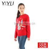 2017 Casaul Women Round Neck Bad Snowman Ugly Christmas Sweater thumbnail-3