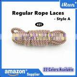 Neon Green/Yellow Yeezy Laces Hiking Boot Laces - Rope Laces Sneaker Shoelaces - Fashion Custom Polyester Round Shoelace thumbnail-4